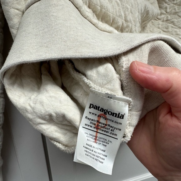 Patagonia Women’s Organic Cotton Snap-T Pullover / Medium / “Toasted White” - Picture 8 of 11